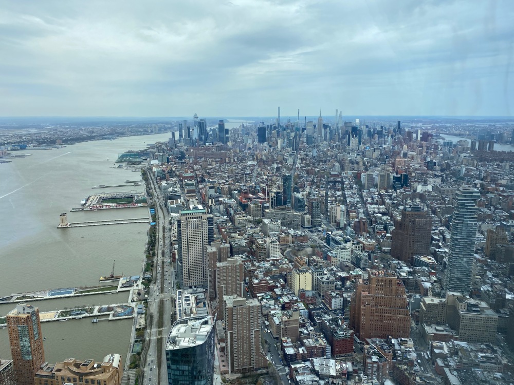The view of Manhattan from One World Trade Centre